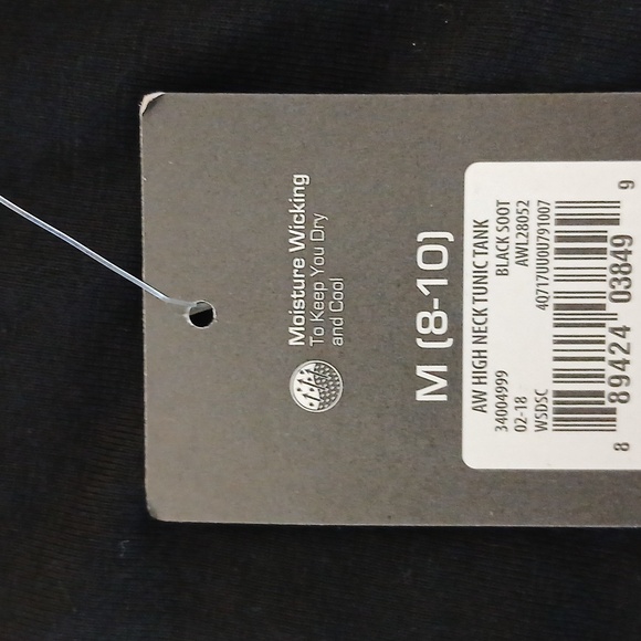 Athletic Works Black Workout Top - Picture 6 of 7